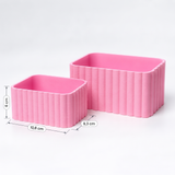 Organizador de algodão com medidas de 10,8 × 9,3 × 6 cm