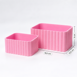 Organizador de fraldas com medidas de 15,5 × 12,5 × 9 cm