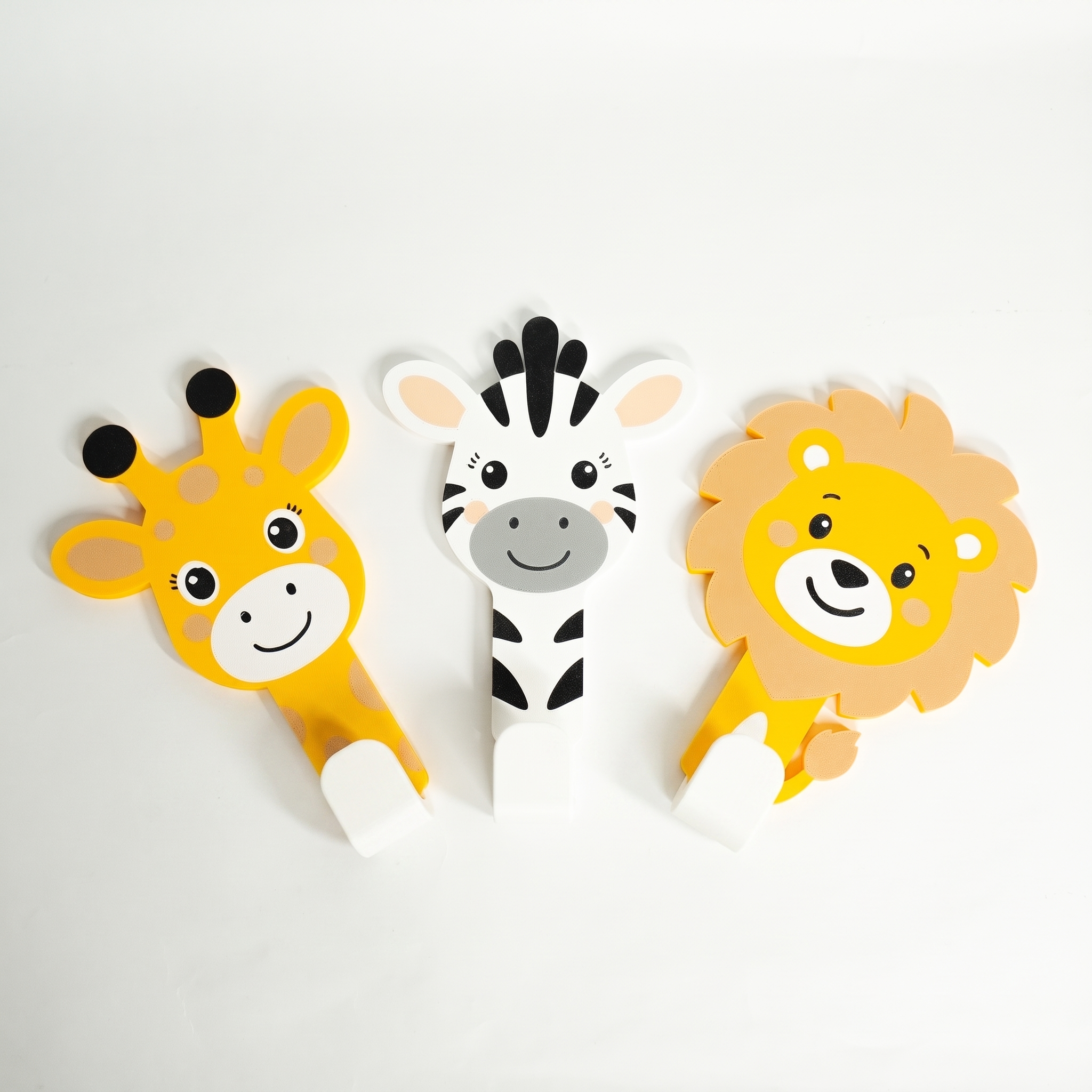 Kit Cabideiro Infantil Safari — gancho removível