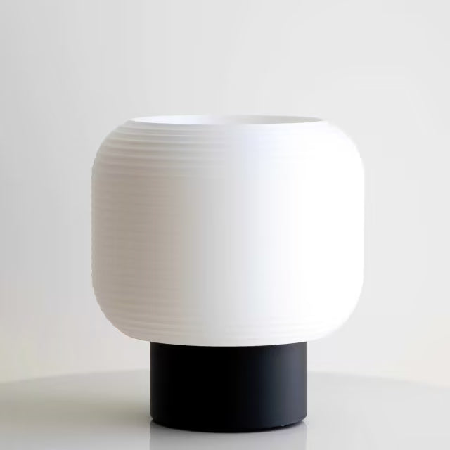 Luminária Lúmen impressão 3D — detalhe do abajur exclusivo