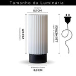 Luminária Slim impressão 3D — detalhe do abajur elegante