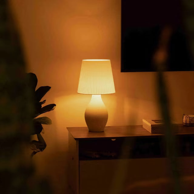 Luminária Íris impressão 3D — detalhe do abajur floral
