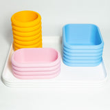 Kit Organizador Infantil com Bandeja – 3 Peças Coloridas