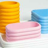 Kit Organizador Infantil com Bandeja – 3 Peças Coloridas