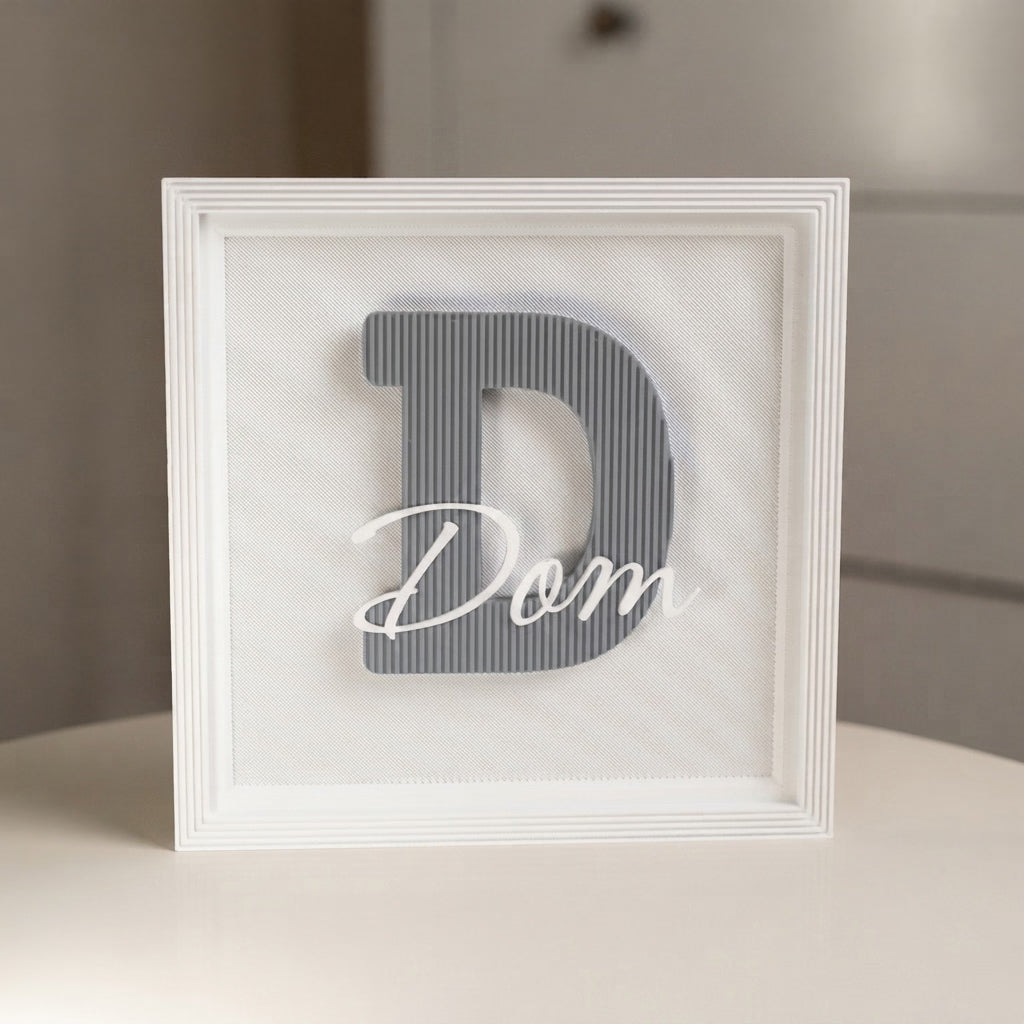 Quadro Monograma Personalizado