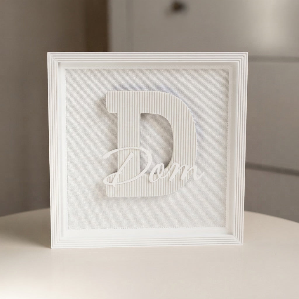 Quadro Monograma Personalizado