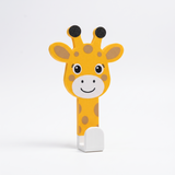 Cabideiro infantil de girafa com gancho branco